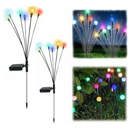 Kerti napelemes LED lámpa, RGB, IP65 2 db