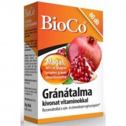 BioCo Gránátalma kivonat vitaminokkal tabletta - 80db