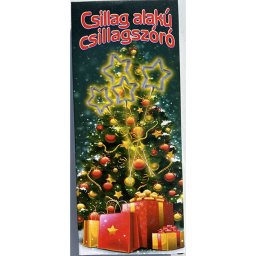 Csillag alakú csillagszóró, 5 db/cs
