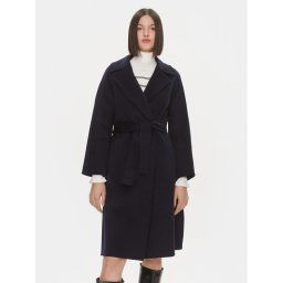 Liu Jo Gyapjú kabát CF3003 T3540 Sötétkék Regular Fit