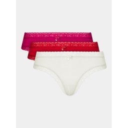 Hunkemöller 3 db klasszikus alsó Co/Mo 3-Pack Bras Fashion 203652 Színes