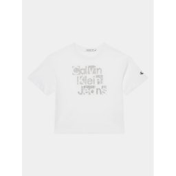 Calvin Klein Jeans Póló Metallic IG0IG02340 Fehér Regular Fit