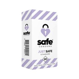SAFE Just Safe - standard óvszer - vanília (10 db)