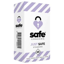 SAFE Just Safe - standard óvszer - vanília (10 db)