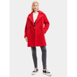 Desigual Átmeneti kabát 23WWEW21 Piros Comfort Fit