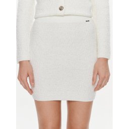 Liu Jo Ceruzaszoknya MF3294 MA34O Ekru Slim Fit