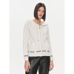 Liu Jo Sport Kardigán TF3050 MA55L Ekru Regular Fit