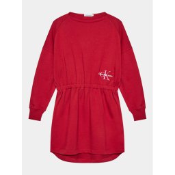 Calvin Klein Jeans Kötött ruha Monogram IG0IG02316 Piros Relaxed Fit