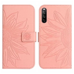 ART SUN FLOWER Pénztárca tok pánttal Sony Xperia 10 IV 5G rózsaszín