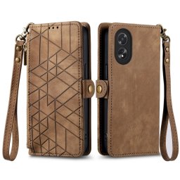 GEOM pénztárca tok Oppo A38 barna