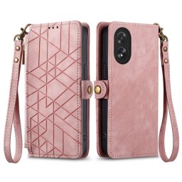 GEOM pénztárca tok Oppo A38 rózsaszínhez