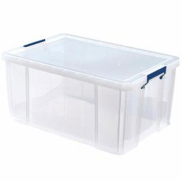 FELLOWES Műanyag tároló doboz, átlátszó, 70 liter, FELLOWES, "ProStore(TM)"