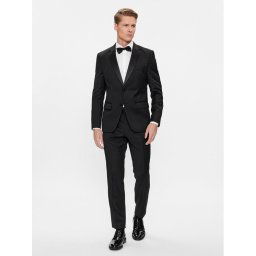 Boss Öltöny H-Huge 50493306 Fekete Slim Fit