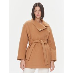 Liu Jo Átmeneti kabát MF3306 J4600 Bézs Relaxed Fit