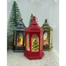 Karácsonyi LED lámpa Kupola 13 cm Fa állatok
