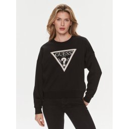 Guess Pulóver W4RQ13 KC5H2 Fekete Relaxed Fit