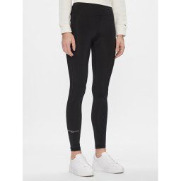 Tommy Hilfiger Leggings Ess Mini Corp WW0WW41089 Fekete Slim Fit