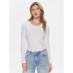 Guess Blúz W4RI76 J1314 Fehér Slim Fit