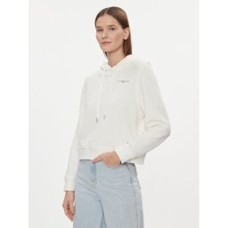 Tommy Hilfiger Pulóver 1985 WW0WW40274 Ekru Relaxed Fit