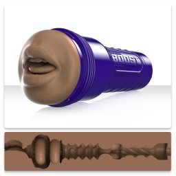 Fleshlight - Boost Blow ultra realisztikus maszturbátor, szájnyílással (barna bőrszín)