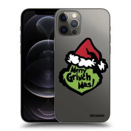 Átlátszó szilikon tok az alábbi mobiltelefonokra Apple iPhone 12 Pro - Grinch 2