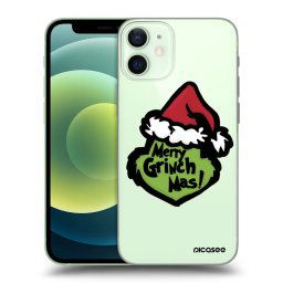 Átlátszó szilikon tok az alábbi mobiltelefonokra Apple iPhone 12 mini - Grinch 2
