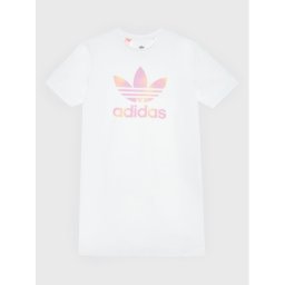 adidas Hétköznapi ruha Graphic Logo HK2935 Fehér Relaxed Fit