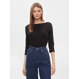 Tommy Hilfiger Blúz New Cody WW0WW40589 Fekete Slim Fit