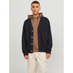 Jack&Jones Kardigán Miles 12248859 Fekete Regular Fit