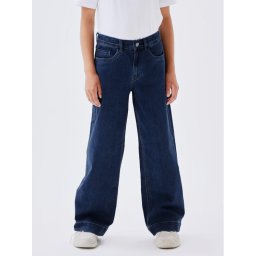 NAME IT Farmer 13211701 Sötétkék Wide Leg