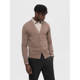 Selected Homme Kardigán Berg 16090146 Barna Regular Fit