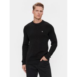 Calvin Klein Jeans Sweater J30J324598 Fekete Regular Fit