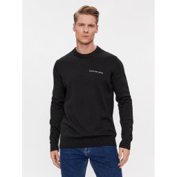 Calvin Klein Jeans Sweater Institutional Essential J30J324974 Fekete Regular Fit