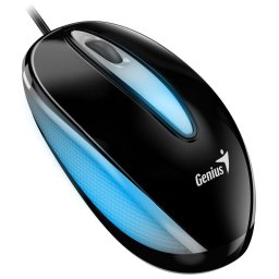 Genius DX-Mini / egér, vezetékes, optikai, 1000DPI, 3 gomb, USB, RGB LED, fekete