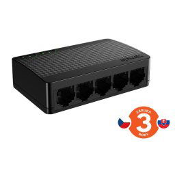 Tenda SG105M - 5x Gigabit asztali Ethernet mini switch, 10/100/1000 Mbps, 10Gb/s, ventilátor nélkül