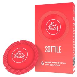 Love Match - Sottile extravékony óvszer (6 db)