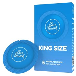 Love Match - King Size extra nagyméretű óvszer (6 db)