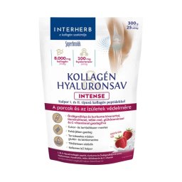 Interherb Kollagén&Hyaluronsav Intense italpor eperkrém ízű 300g