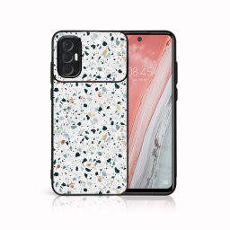 PROTEMIO MY ART Védőtok Tecno Spark 8 Pro készülékhez GREY TERRAZZO (163)