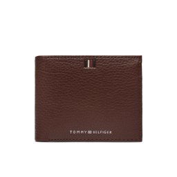 Tommy Hilfiger Nagyméretű férfi pénztárca Th Central Cc And Coin Barna