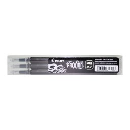 PILOT Rollertoll betét, 0,35 mm, törölhető, PILOT "Frixion Ball/Clicker", fekete