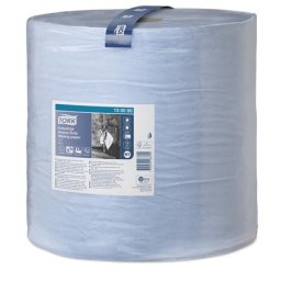 TORK Törlőpapír, tekercses, 39 cm átmérő, W1 rendszer, 3 rétegű, TORK "Nagy teljesítményű", kék