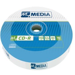 MYMEDIA CD-R lemez, 700MB, 52x, 10 db, zsugor csomagolás, MYMEDIA (by VERBATIM)
