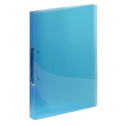VIQUEL Gyűrűs könyv, 2 gyűrű, 20 mm, A4, PP, VIQUEL "Propyglass", kék