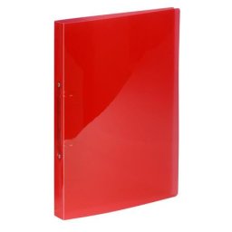 VIQUEL Gyűrűs könyv, 2 gyűrű, 20 mm, A4, PP, VIQUEL "Propyglass", piros