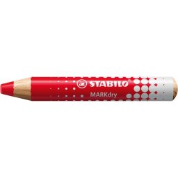 STABILO Táblaceruza fehértáblához, flipchartpapírhoz, kúpos, STABILO "MARKdry", piros