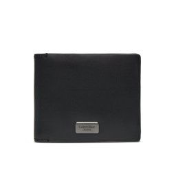 Calvin Klein Jeans Nagyméretű férfi pénztárca Inst Plaque Bifold K50K511451 Fekete