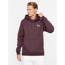 Under Armour Pulóver Ua Essential Fleece Hoodie 1373880 Bordó Loose Fit