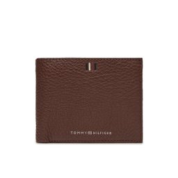 Tommy Hilfiger Nagyméretű férfi pénztárca Th Central Cc Flap And Coin AM0AM11856 Barna