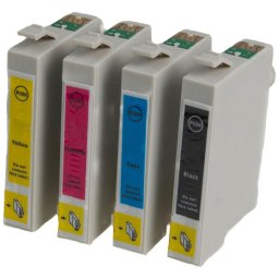 MultiPack EPSON T0715 + 20db fotópapír (C13T07154010) - kompatibilis patron, black + color (fekete + színes)